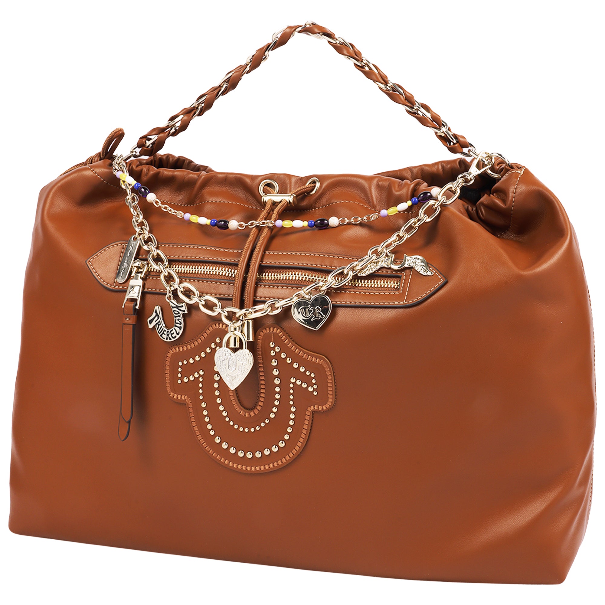 True Religion Vintage Chain Soft Hobo Bag