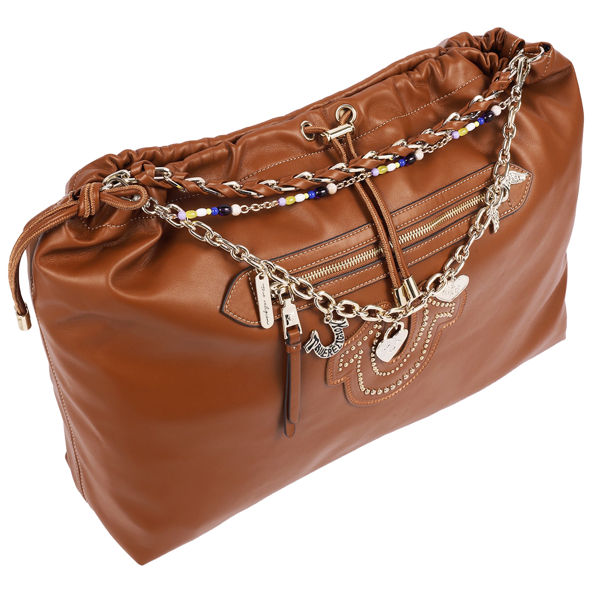 True Religion Vintage Chain Soft Hobo Bag