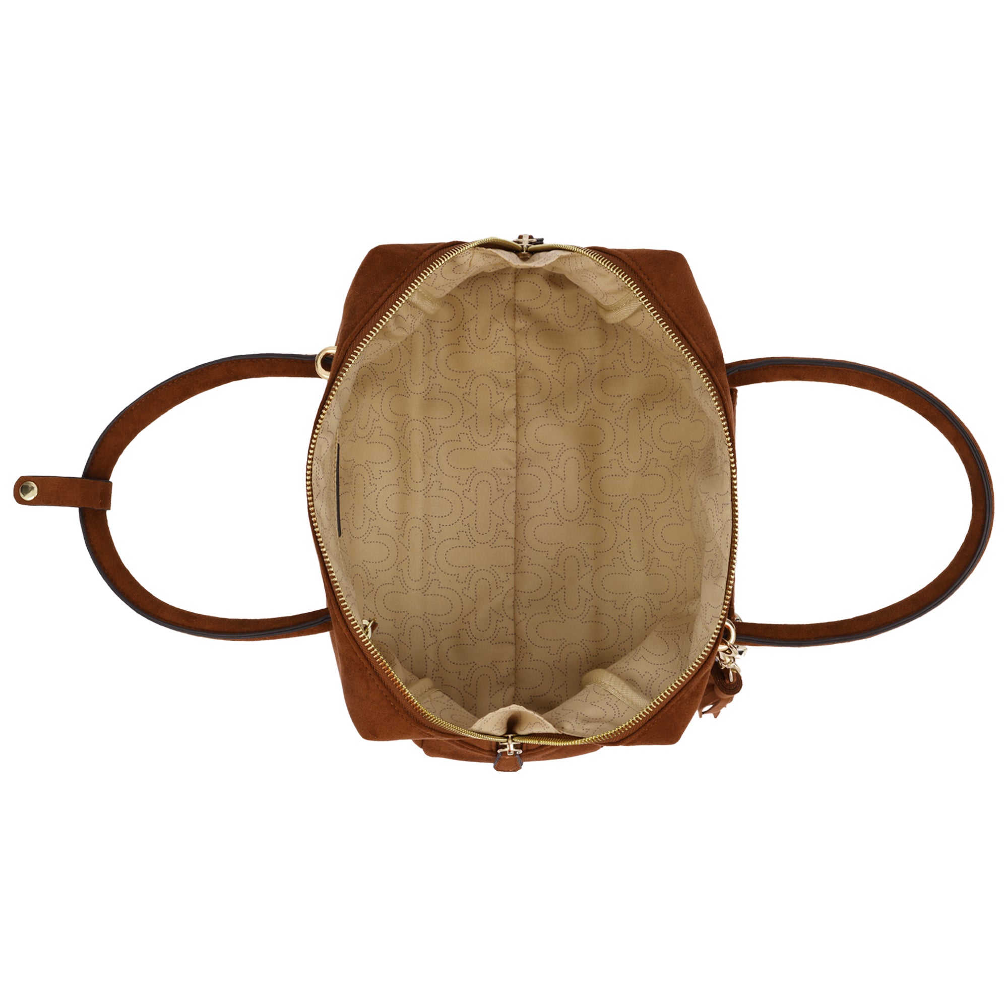 True Religion Vintage Chain Suede Satchel with Convertible Crossbody Strap
