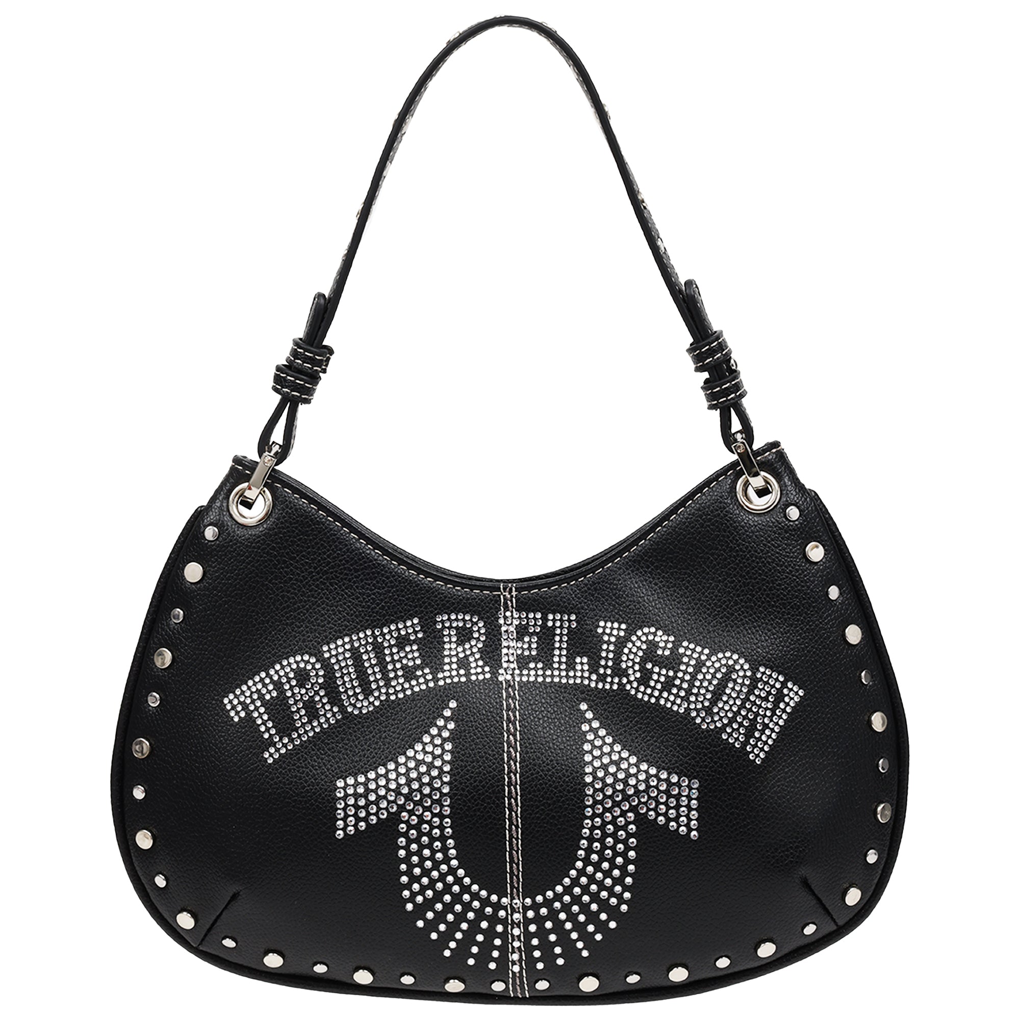True Religion Studs and Bling Horseshoe Hobo Bag