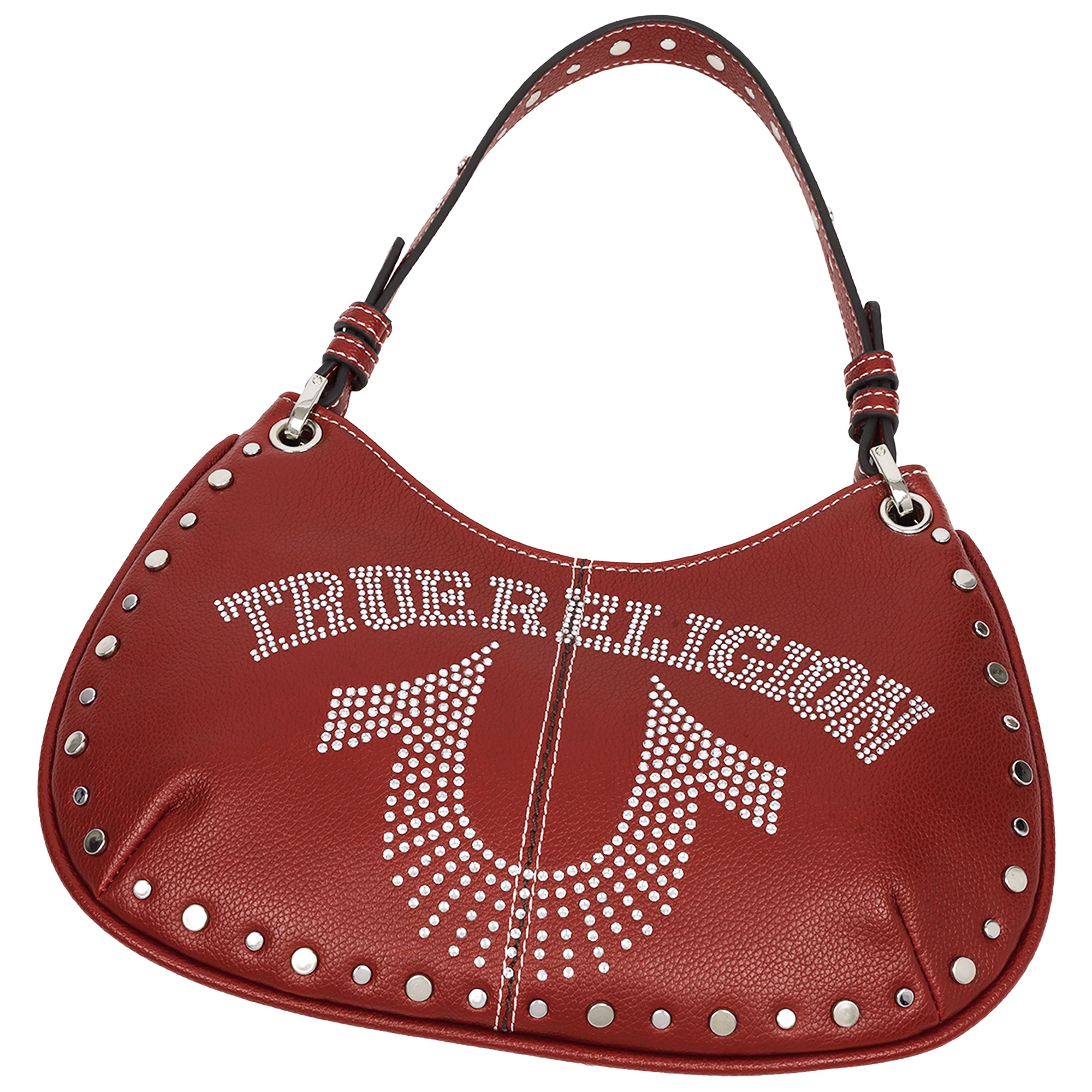 True Religion Studs and Bling Horseshoe Hobo Bag