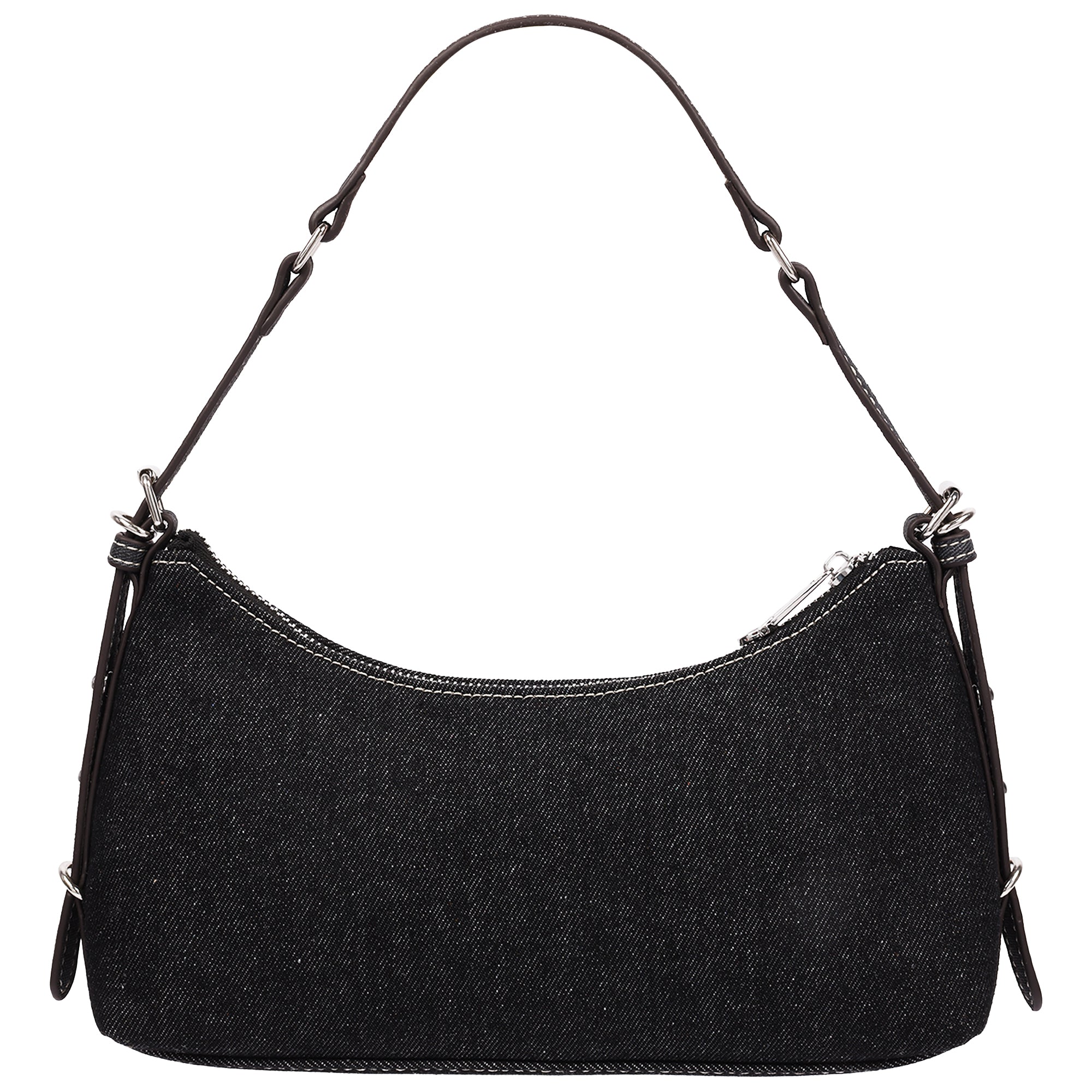 True Religion Triple Straps Denim Shoulder Bag