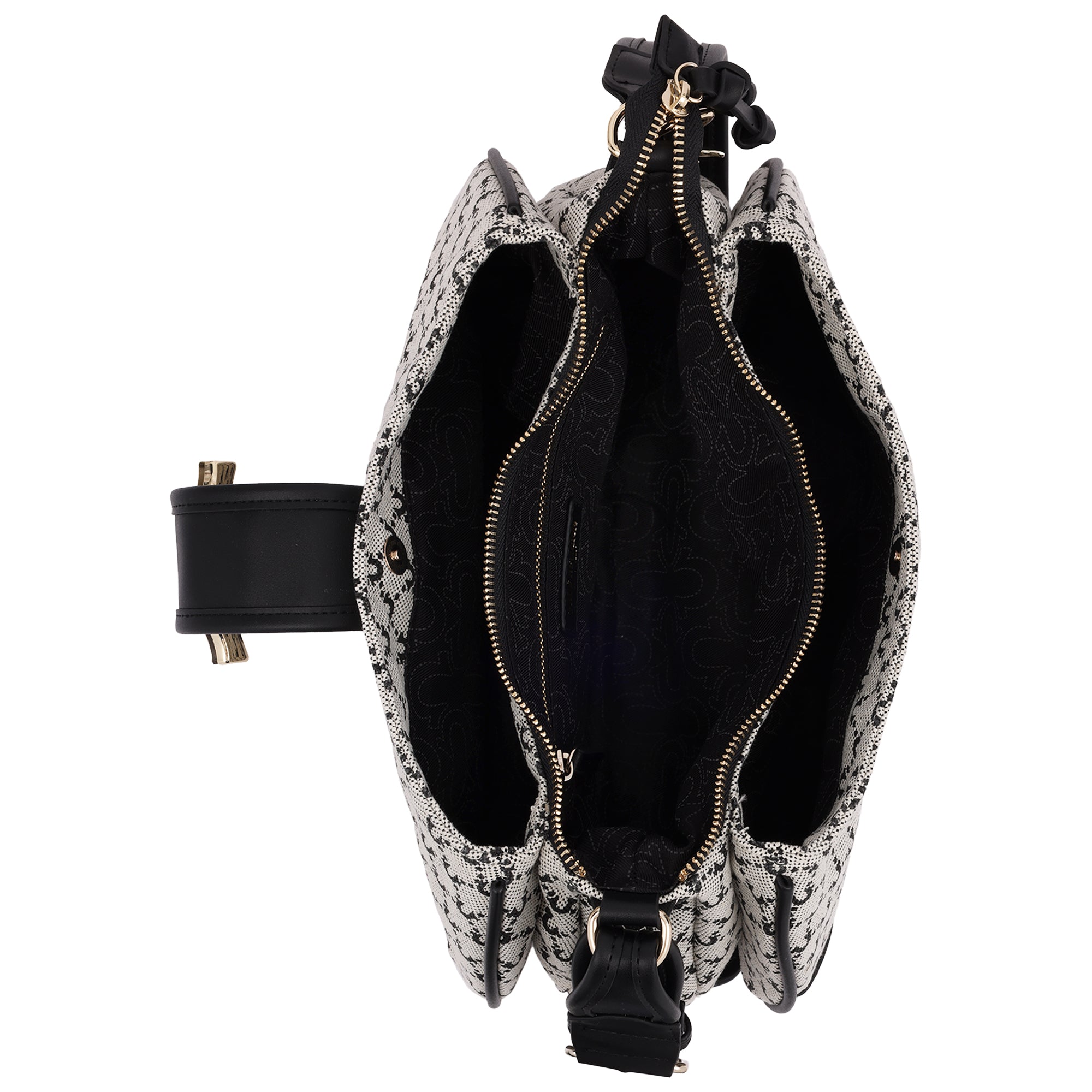 True Religion Signature Horseshoe Large Zip Top Bag