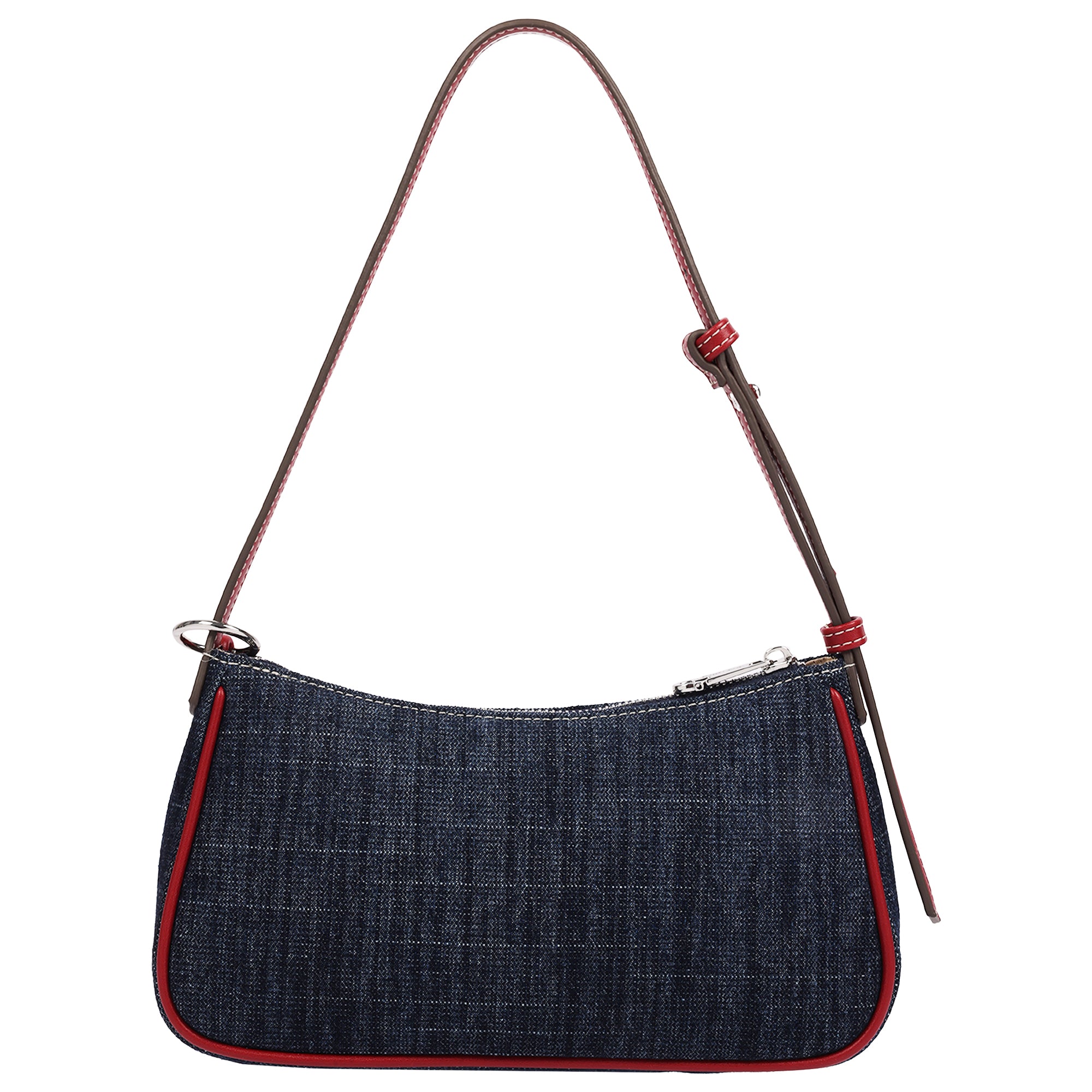 True Religion Bling Logo Denim Shoulder Bag