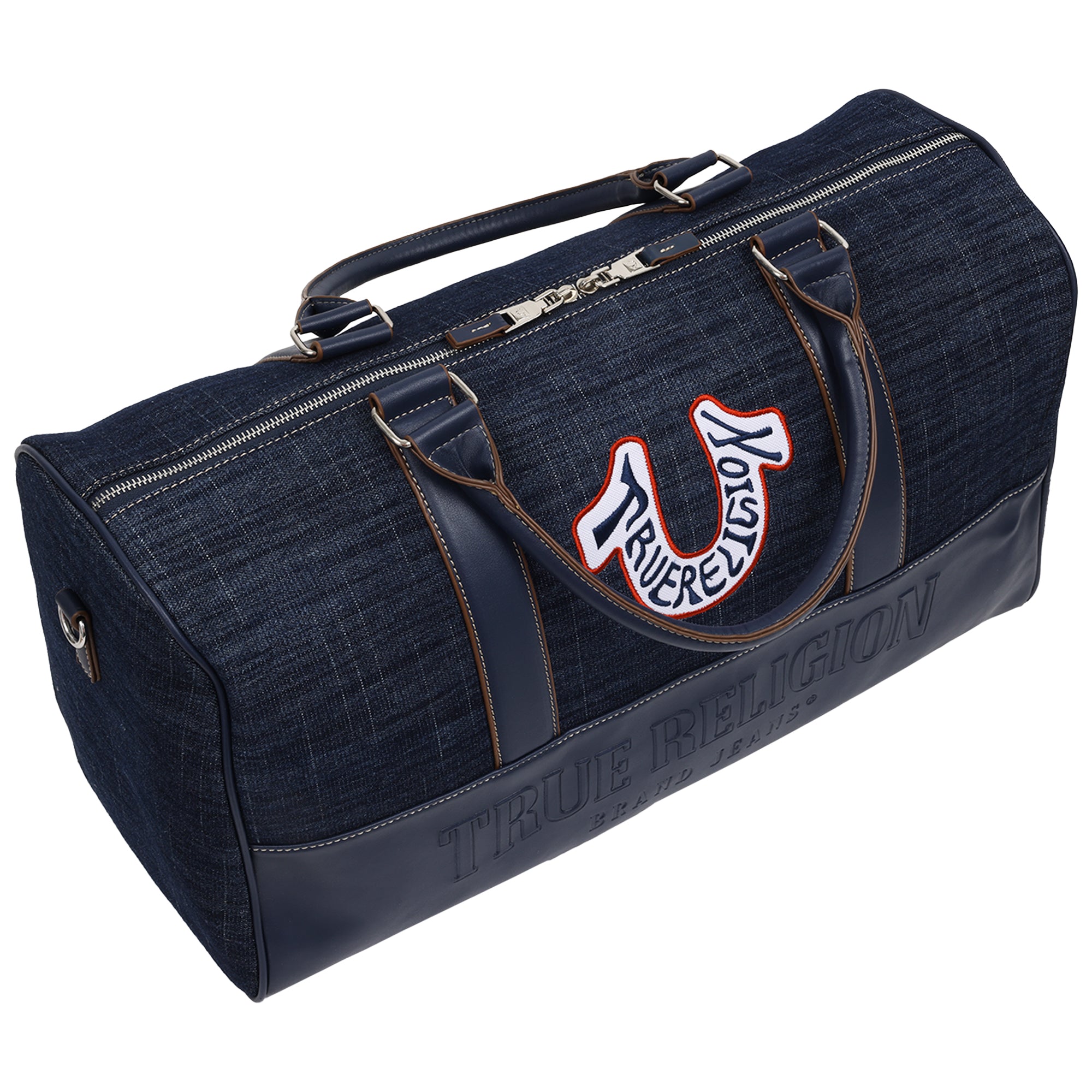 True Religion Retro Horseshoe Denim Weekender Bag