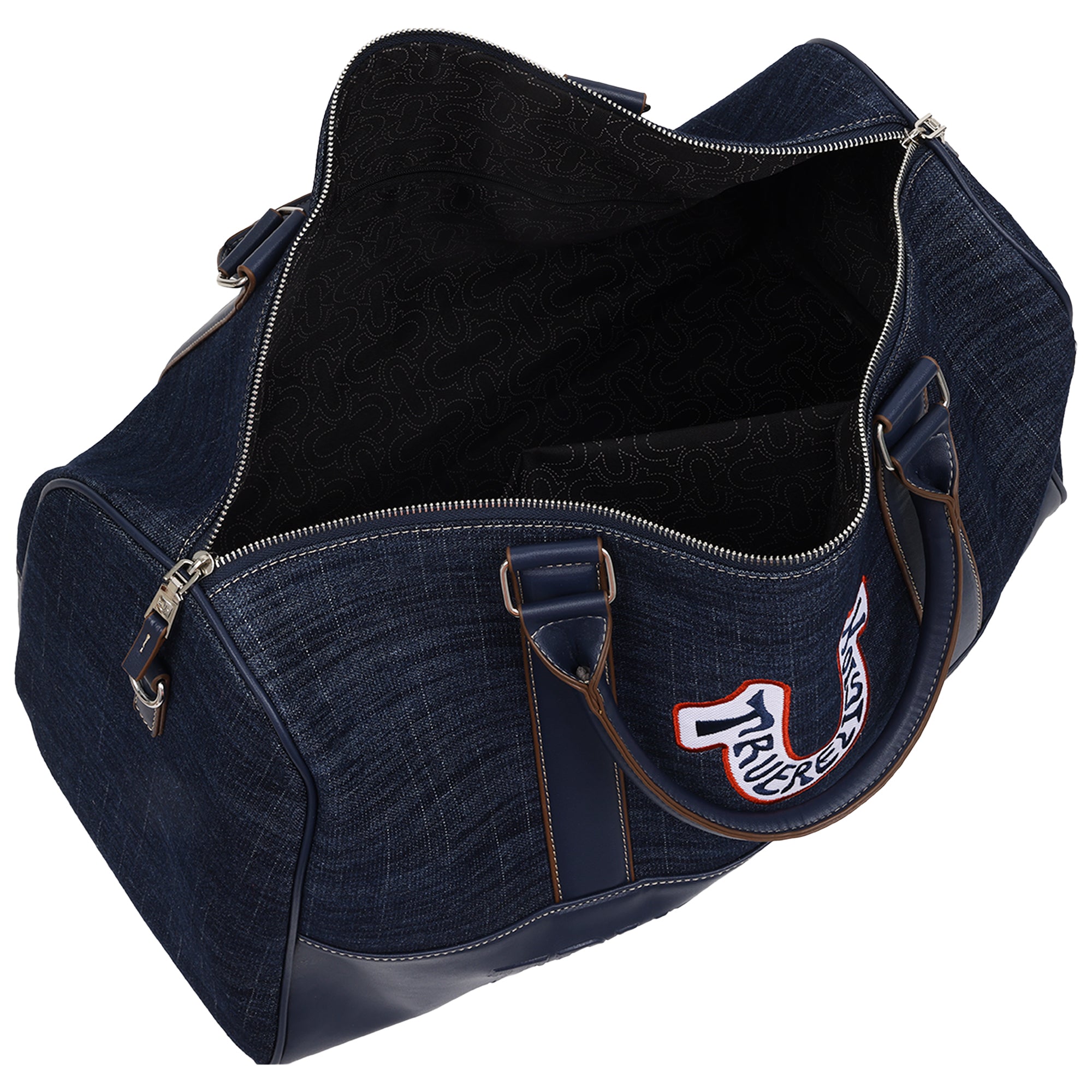 True Religion Retro Horseshoe Denim Weekender Bag