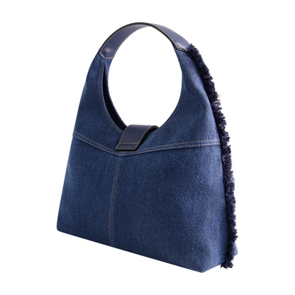 True Religion Frayed Denim Hobo, Denim