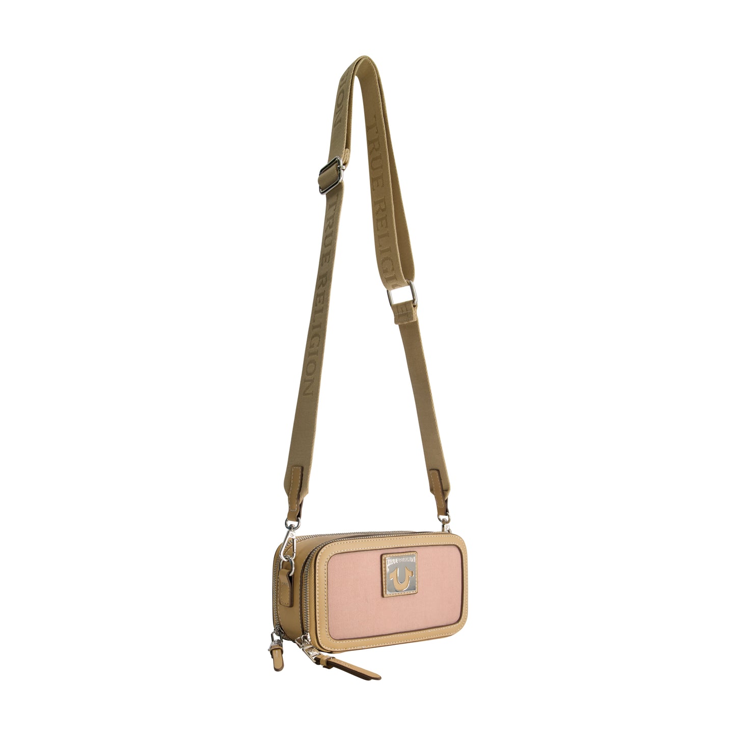 True Religion Horseshoe Plaque Crossbody Camera Bag, BLUSH