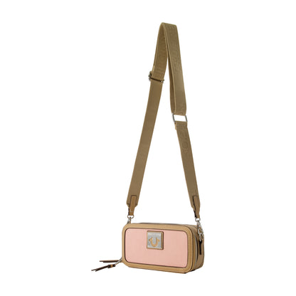 True Religion Horseshoe Plaque Crossbody Camera Bag, BLUSH