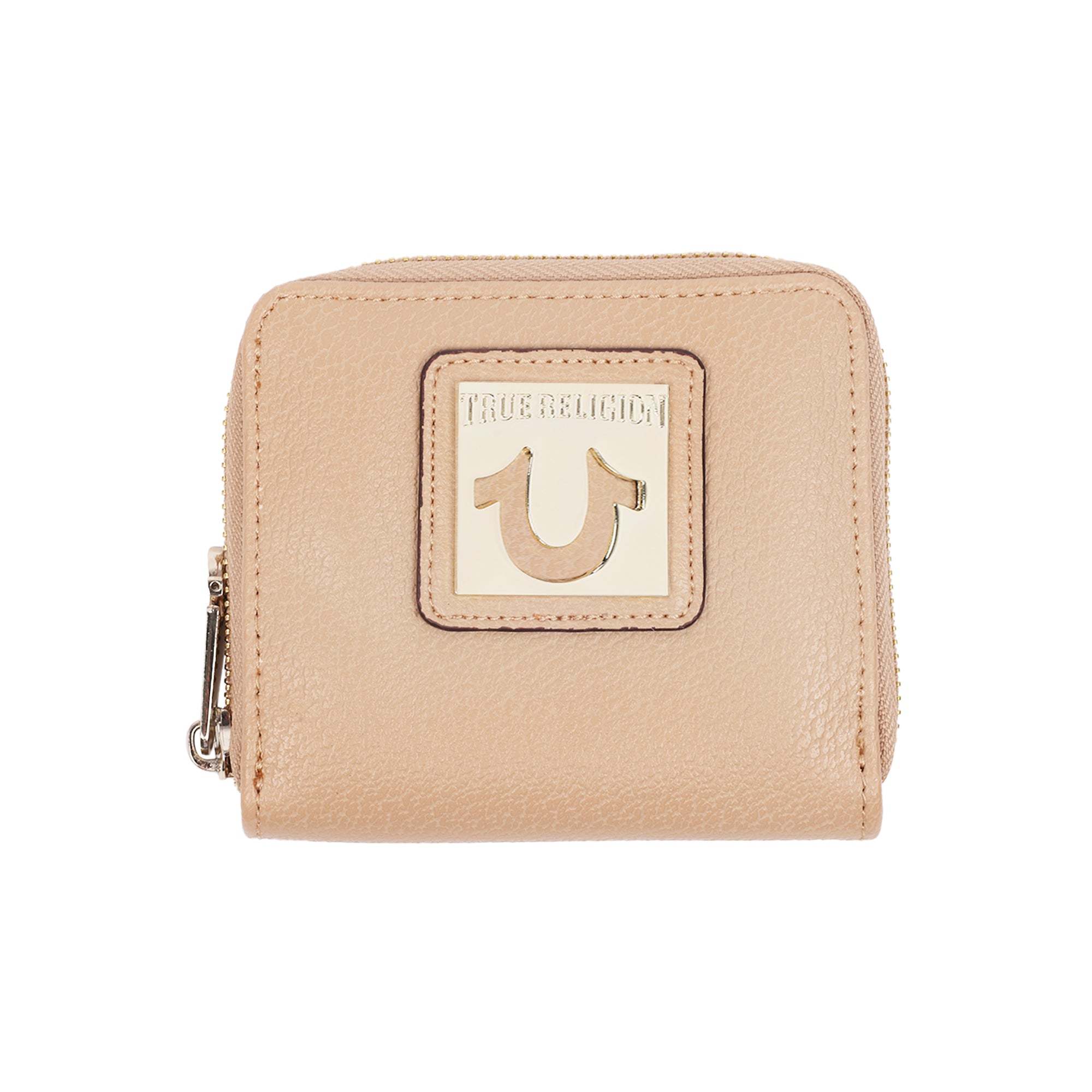 True Religion Horseshoe Plaque Mini Zip-Around Wallet