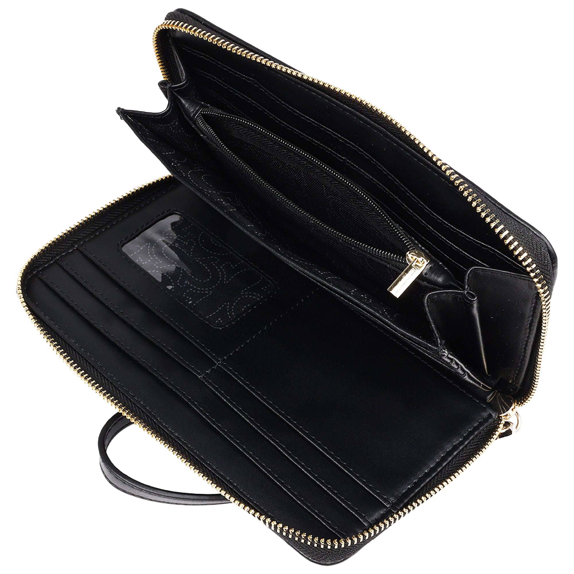 True Religion East/West Zip-Around Wallet