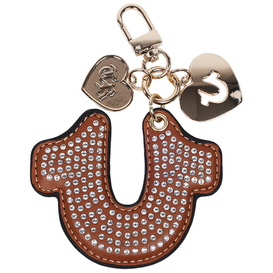 True Religion Rhinestone Horseshoe Bag Charm