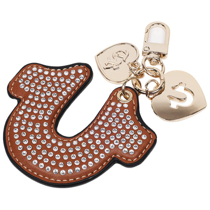 True Religion Rhinestone Horseshoe Bag Charm