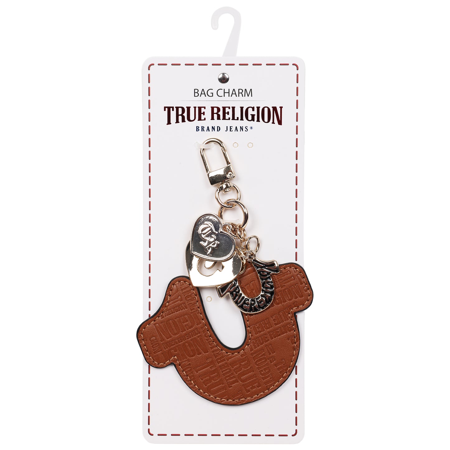 True Religion Embossed Horseshoe Bag Charm