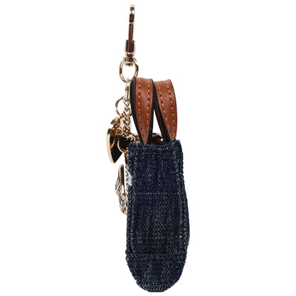 True Religion Mini Denim Tote Bag Charm