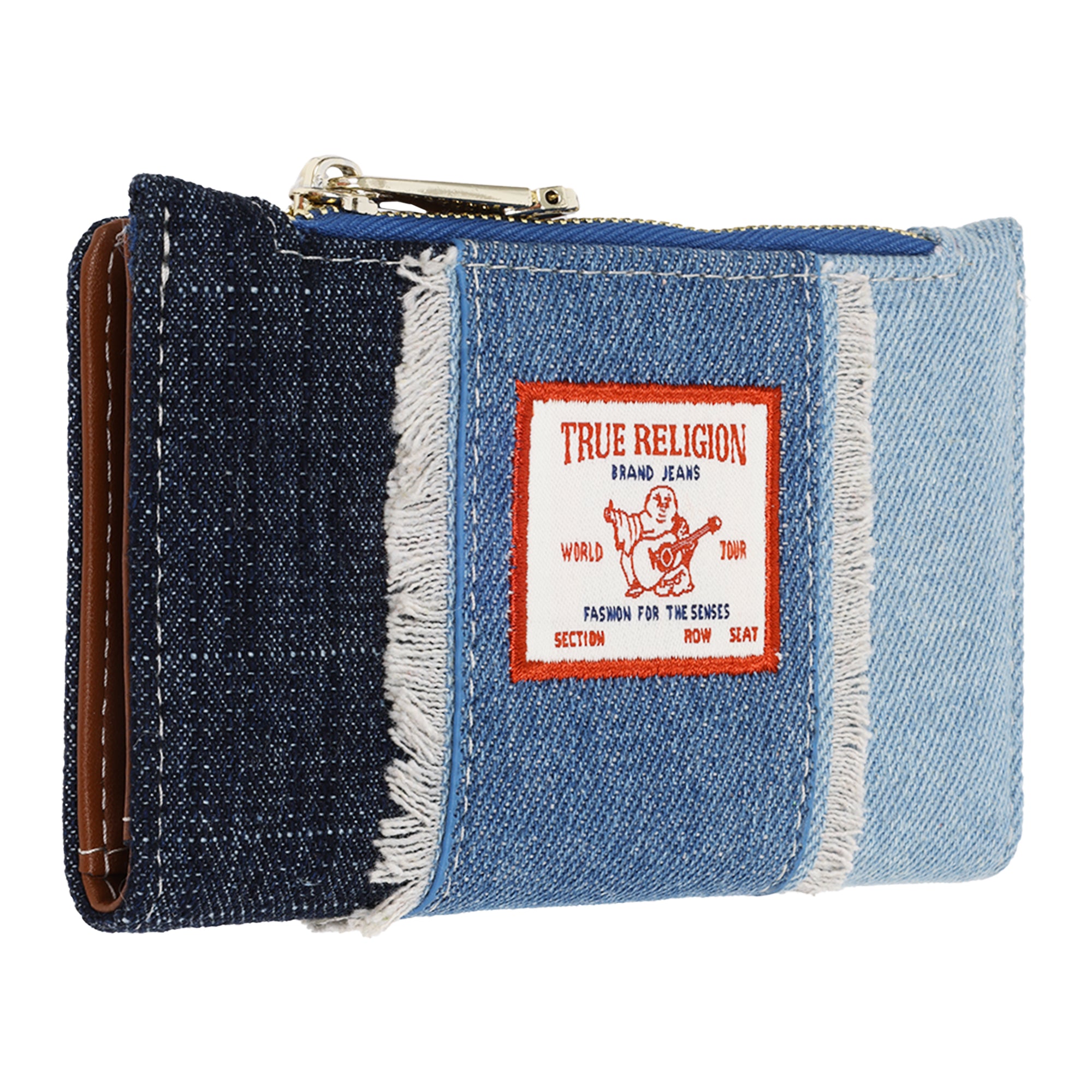 True Religion Colin Highbridge Patchwork Denim Mini Wallet
