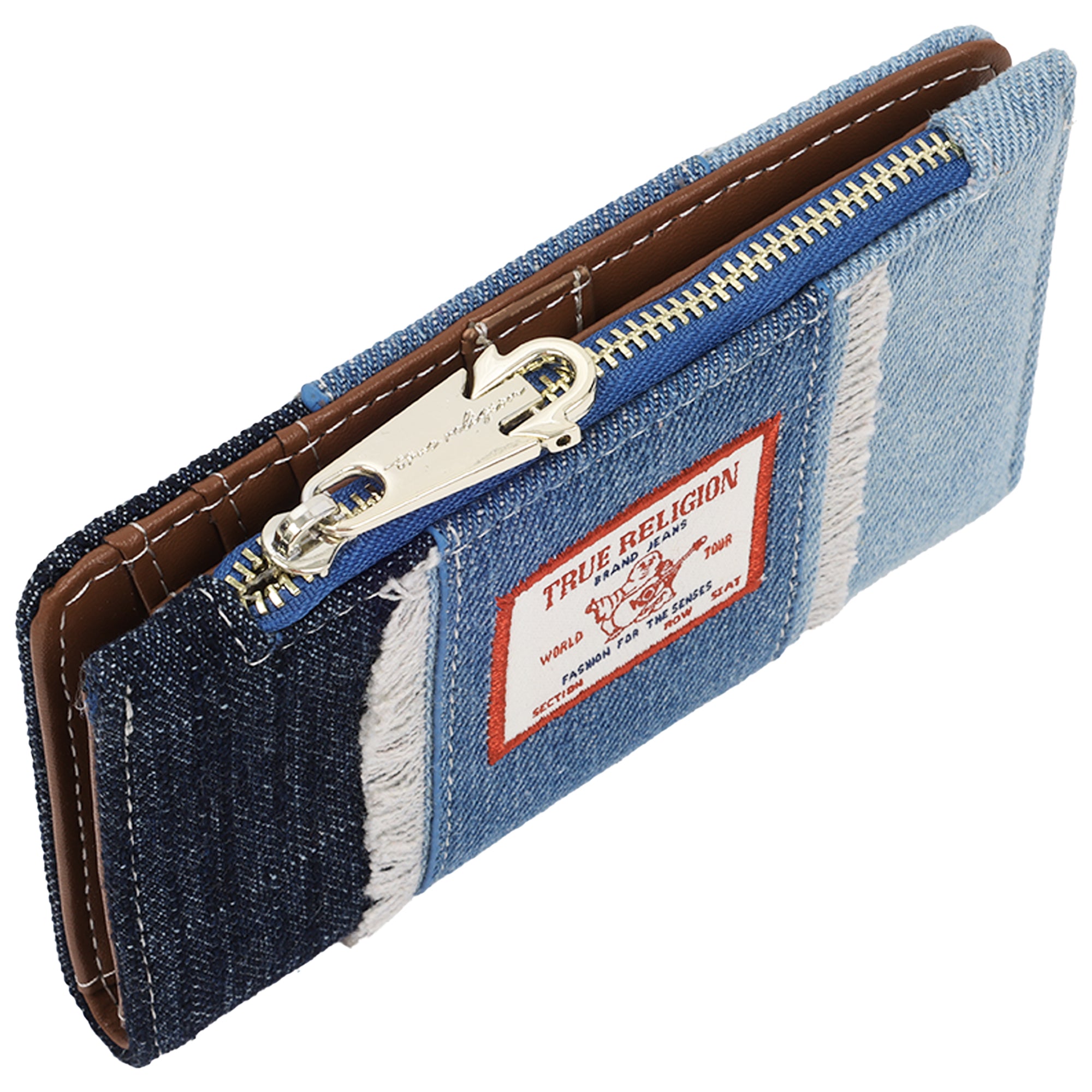 True Religion Colin Highbridge Patchwork Denim Mini Wallet