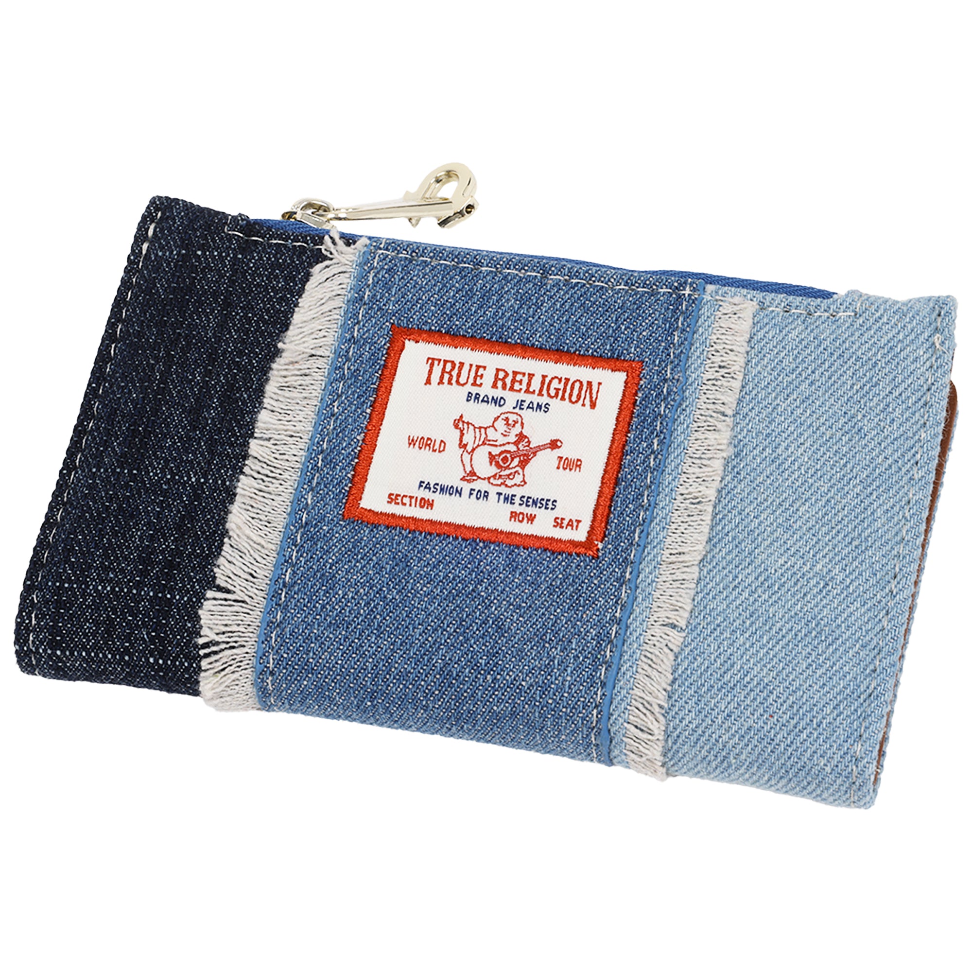 True Religion Colin Highbridge Patchwork Denim Mini Wallet