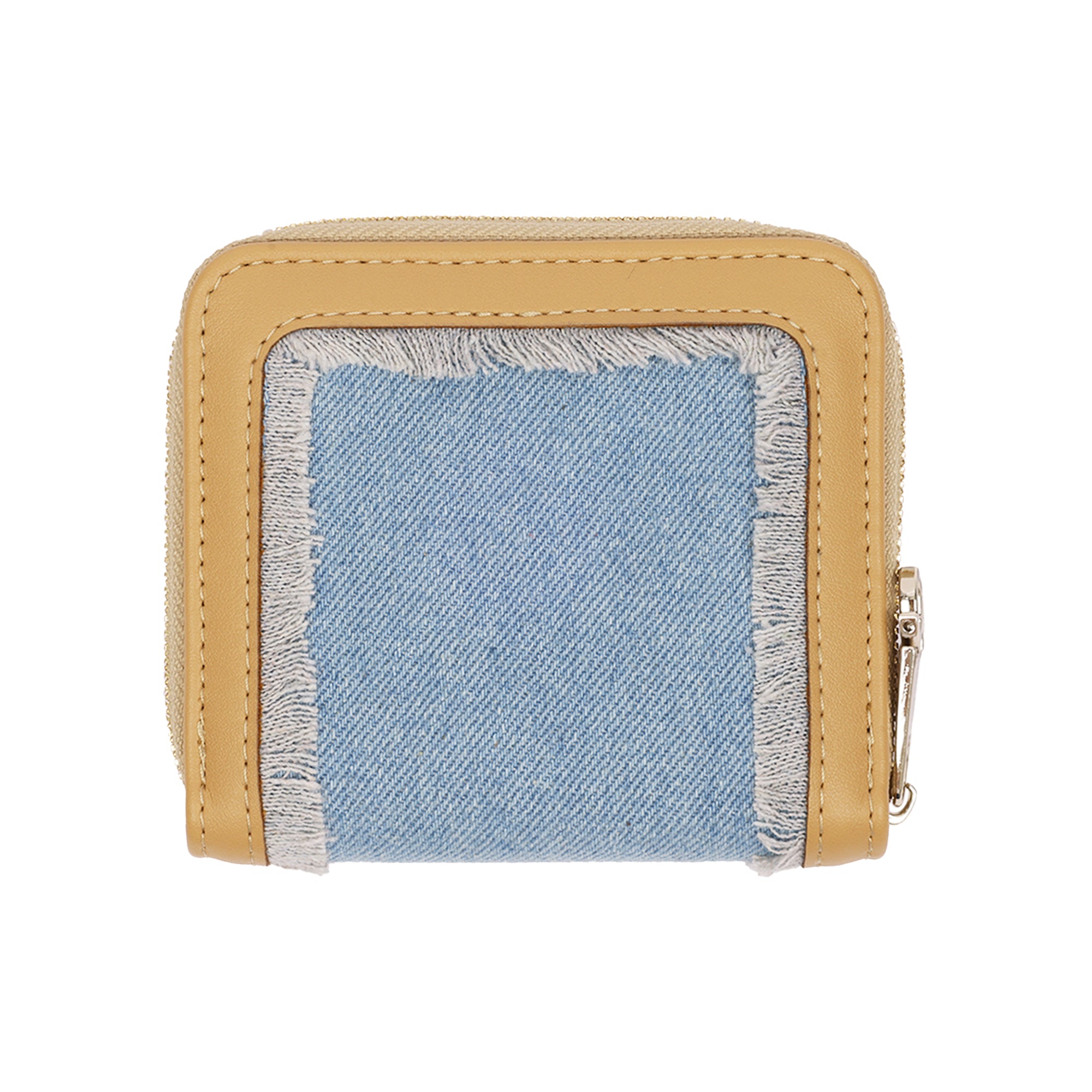 True Religion Frayed Edge Zip Around Small Wallet