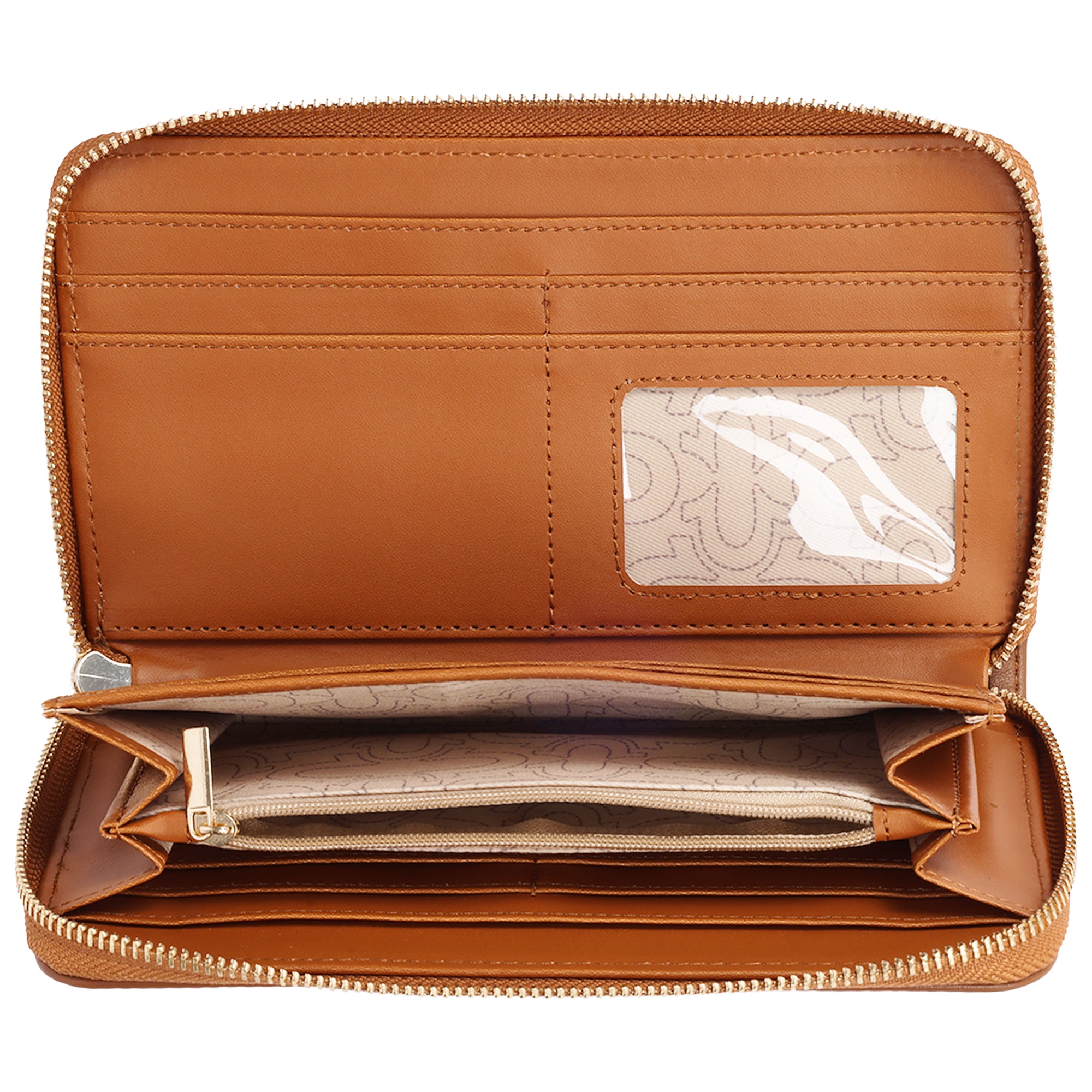True Religion Studded Banner Zip Around Wallet with Wristlet Strap – Dark Denim