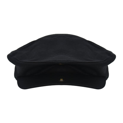 True Religion Newsboy Ivy Cap With Horseshoe Logo On Back,Black