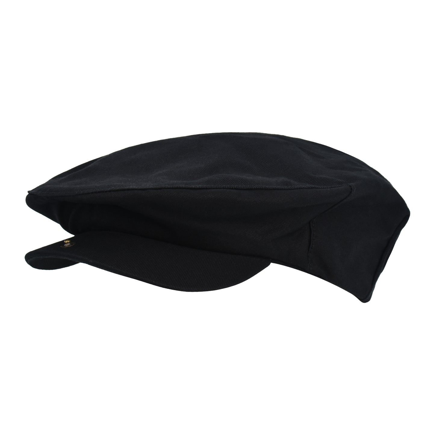 True Religion Newsboy Ivy Cap With Horseshoe Logo On Back,Black