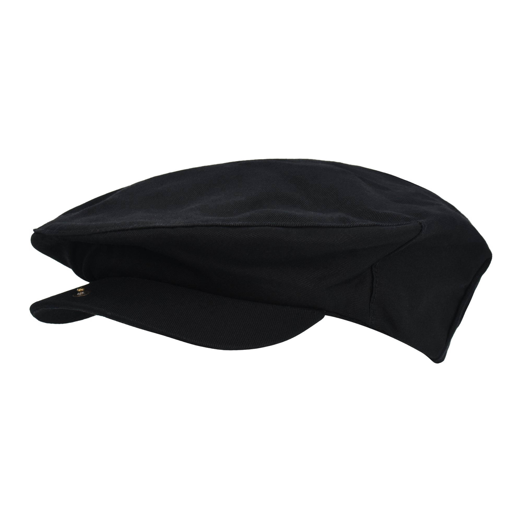 True Religion Newsboy Ivy Cap With Horseshoe Logo On Back,Black