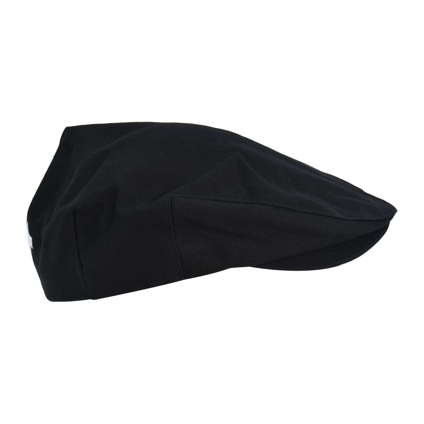 True Religion Newsboy Ivy Cap With Horseshoe Logo On Back,Black