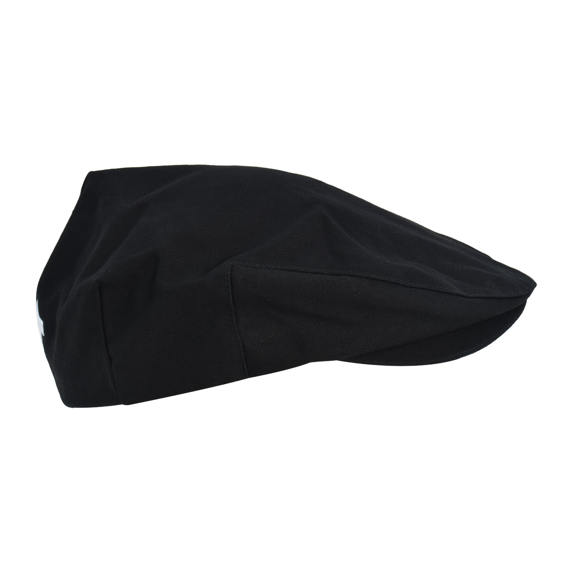 True Religion Newsboy Ivy Cap With Horseshoe Logo On Back,Black