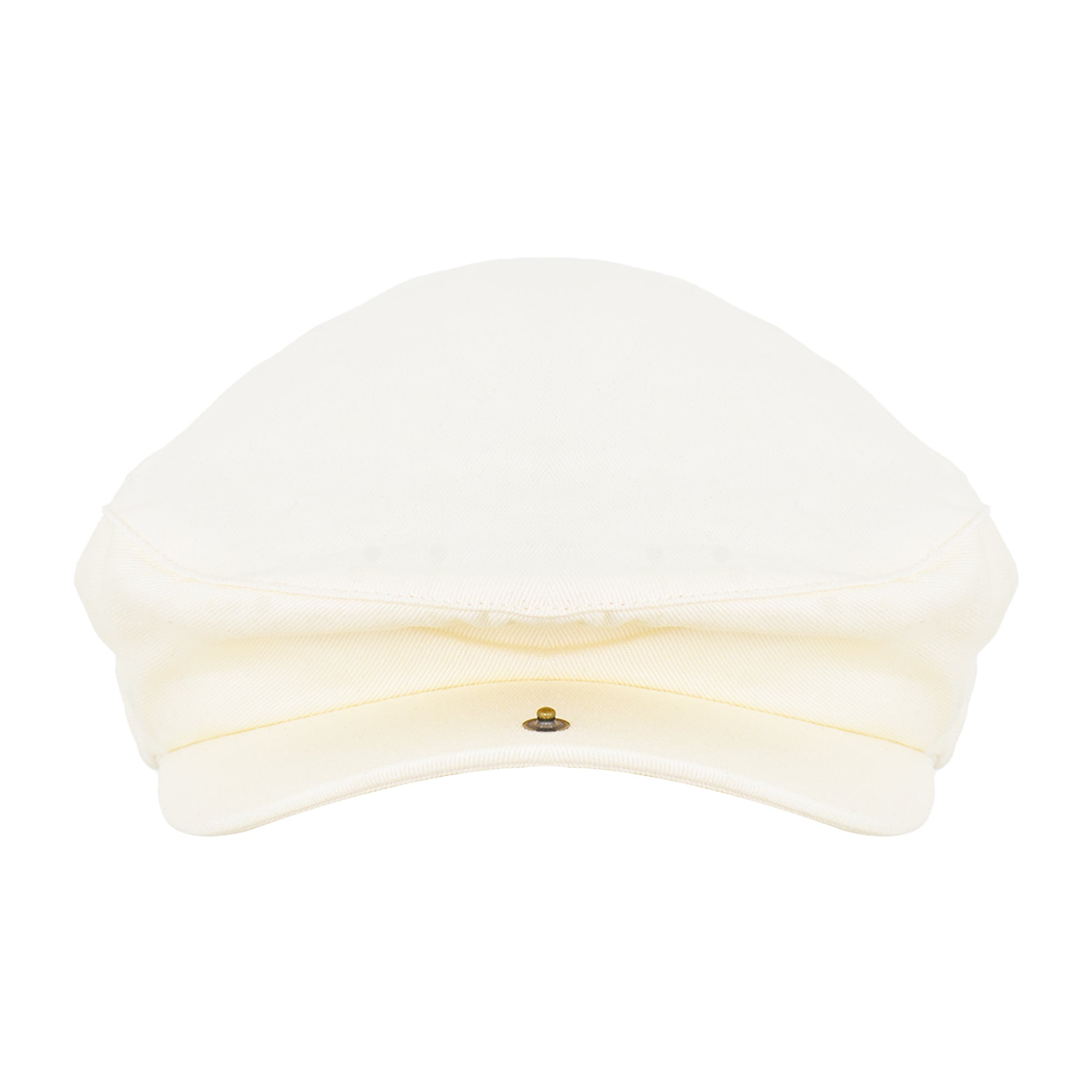 True Religion Newsboy Ivy Cap With Horseshoe Logo On Back,Off White