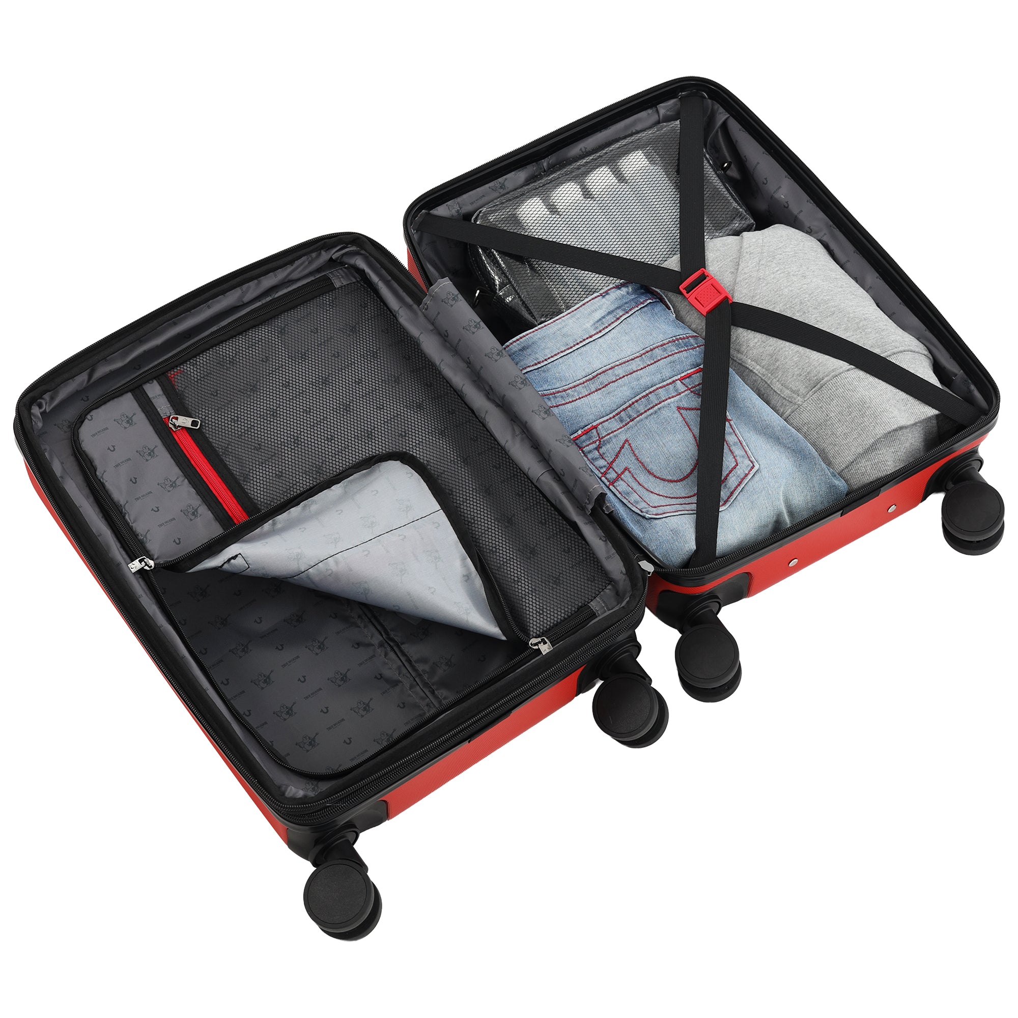 True Religion ABS 3-Piece Expandable Hardside Spinner Luggage Set – 22", 26.5" & 30.5"
