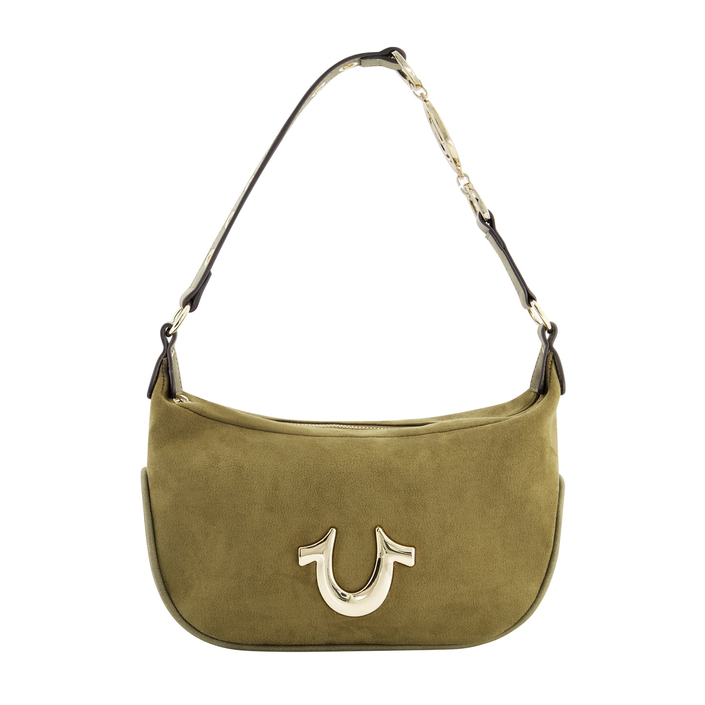 True Religion Horseshoe Link eyelet Hobo, Olive