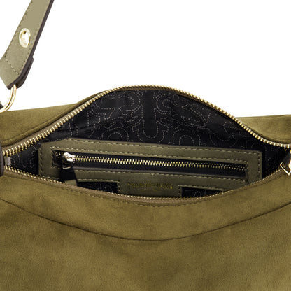 True Religion Horseshoe Link eyelet Hobo, Olive