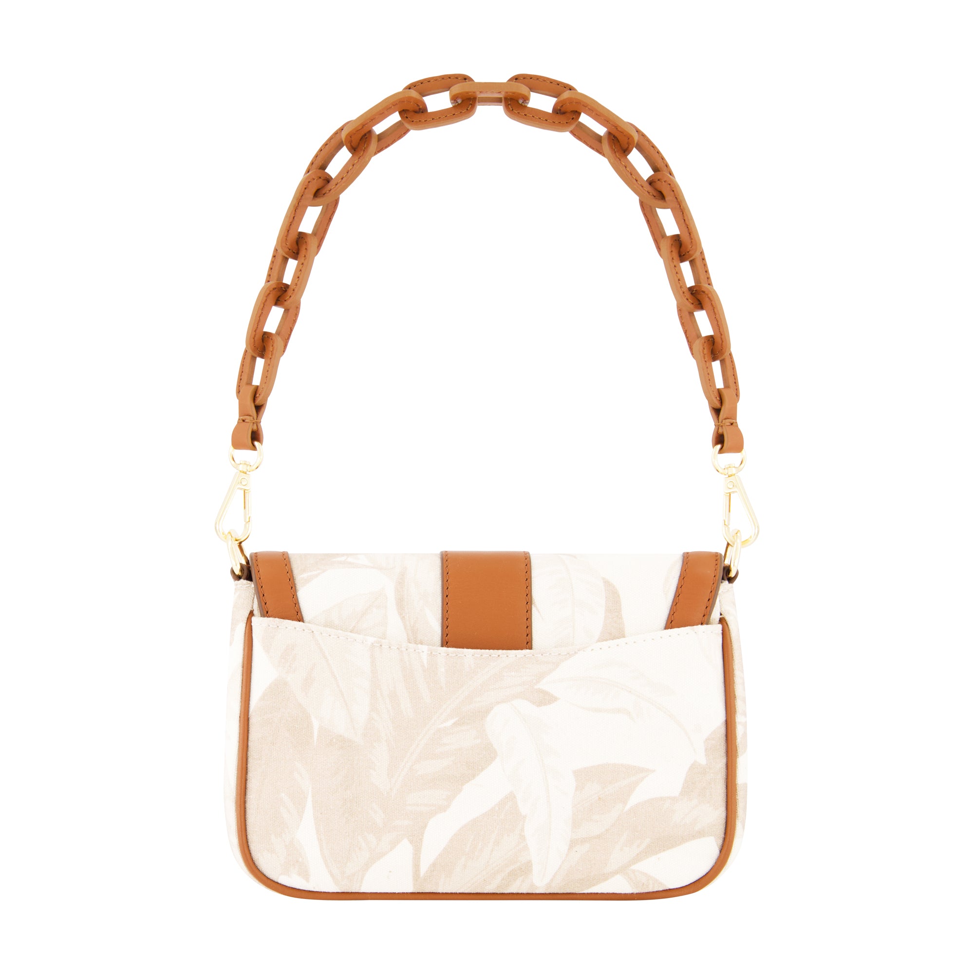 Tommy Bahama Leather Trim Floral Crossbody Flap, Multi