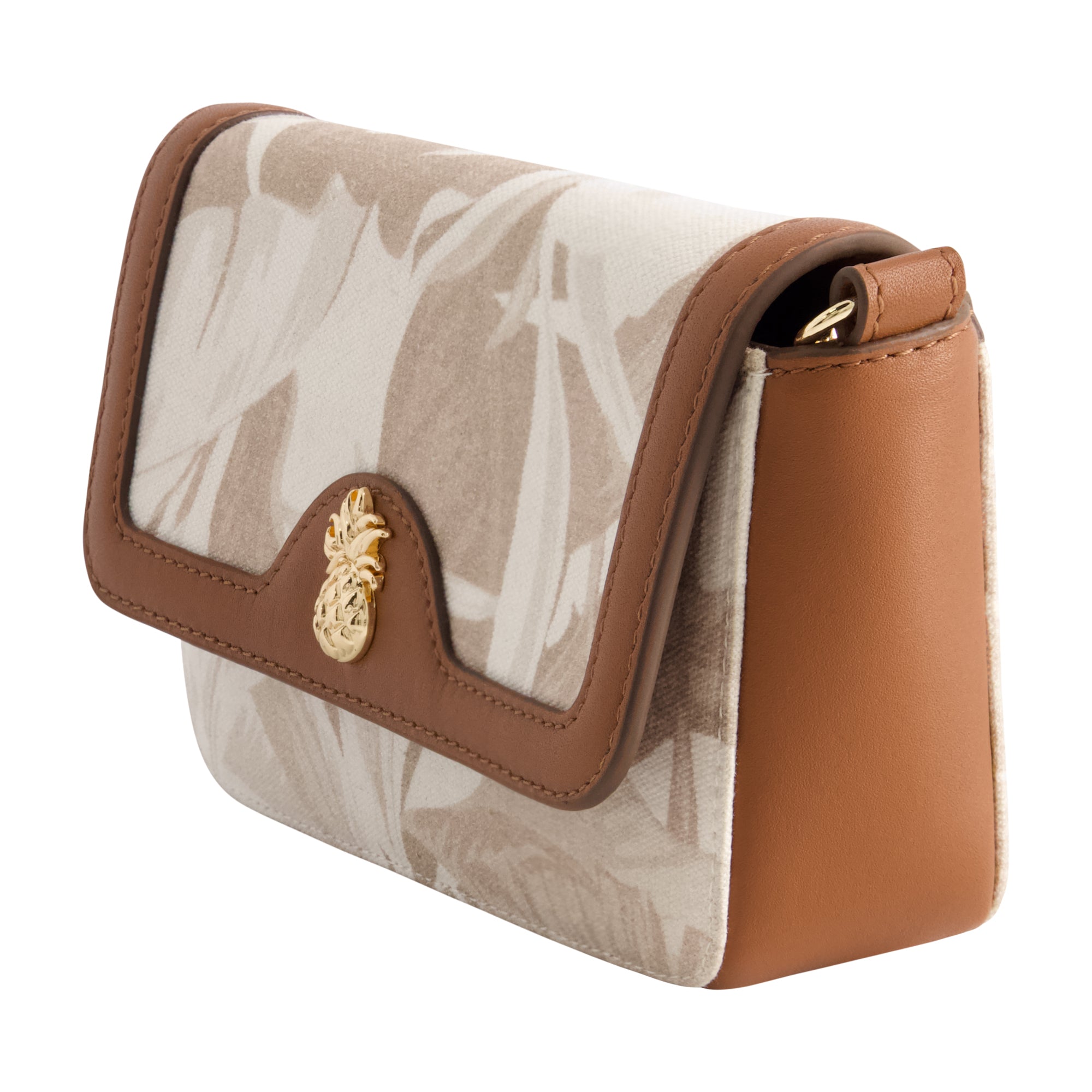 Tommy Bahama Leather Trim Floral Double Crossbody, Multi