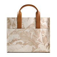 Tommy Bahama Leather Trim Medium Floral Tote, Multi