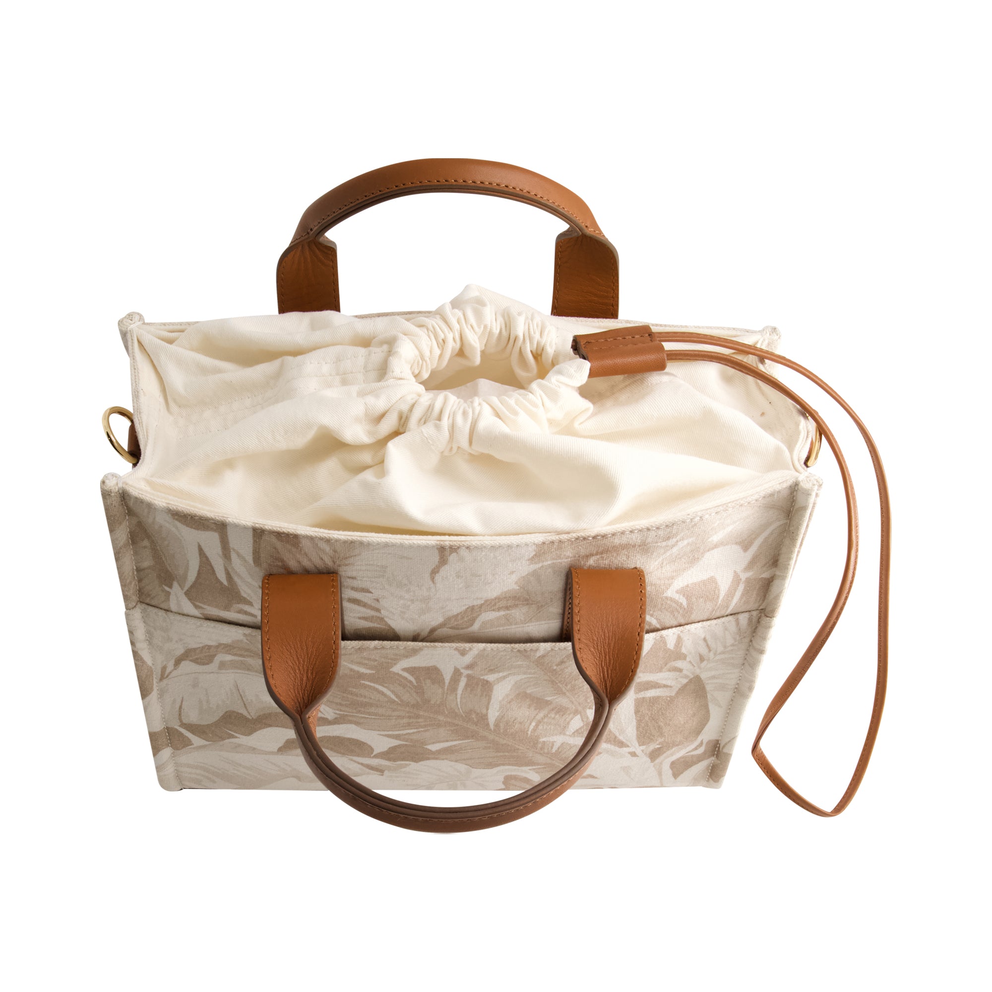 Tommy Bahama Leather Trim Medium Floral Tote, Multi