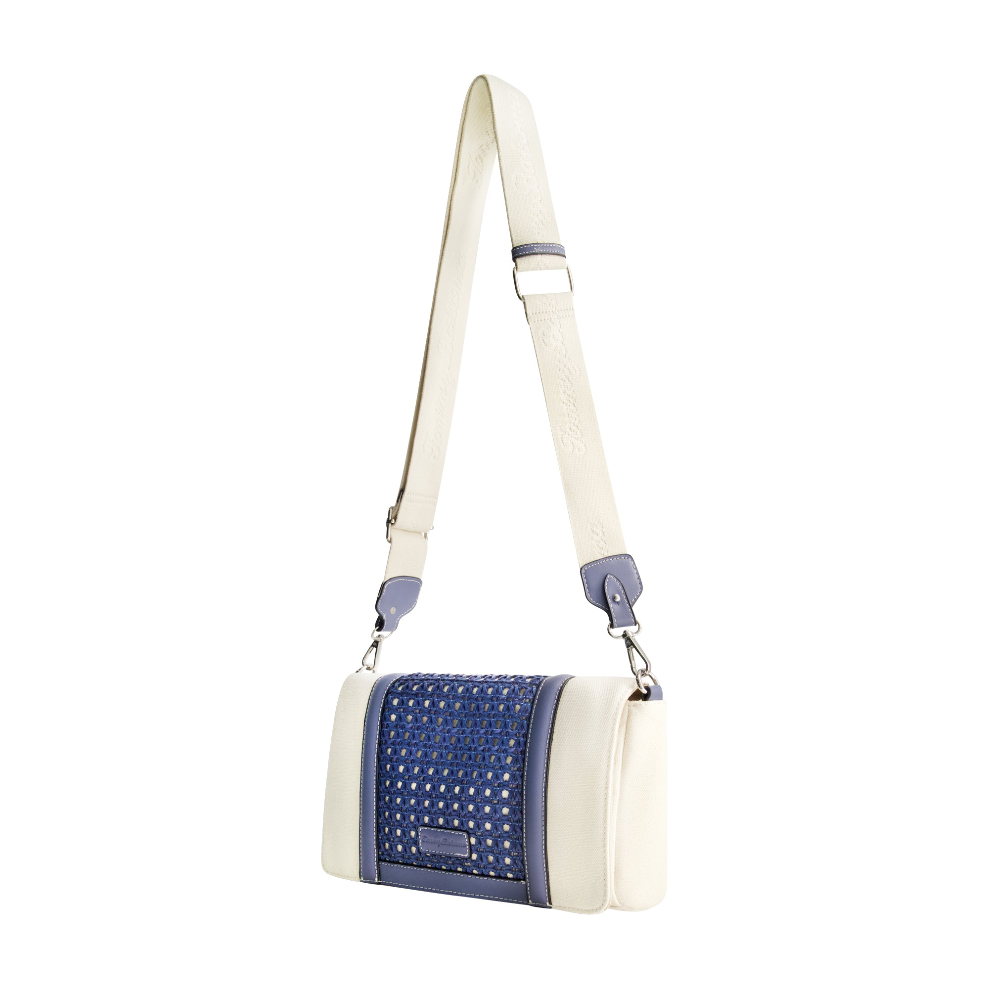 Tommy Bahama Woven Flap Crossbody Bag, BLUE