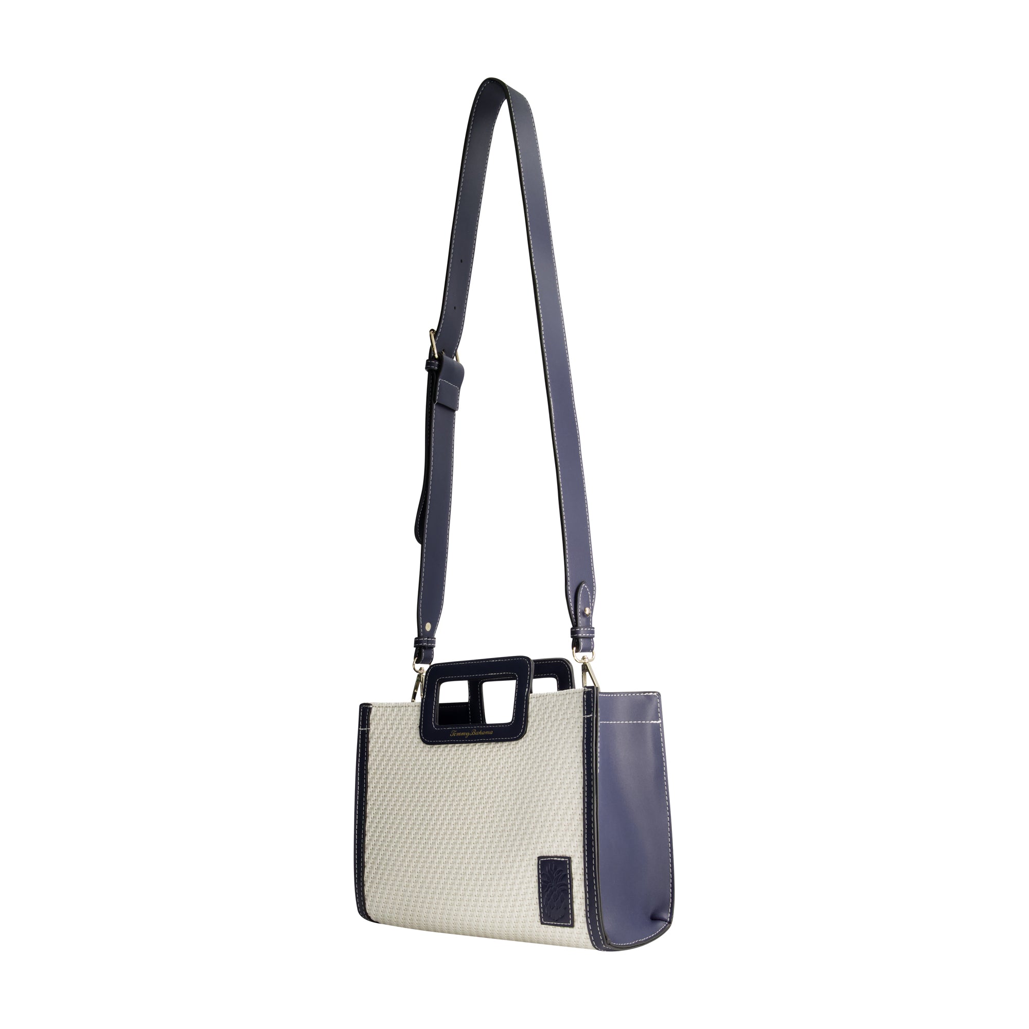 Tommy Bahama Modern Woven Medium Tote, NAVY