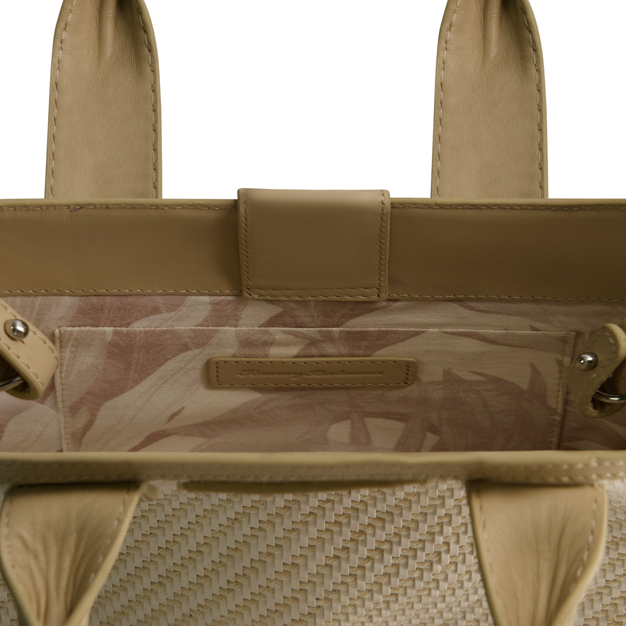 Tommy Bahama Soft Woven Modern Tote, TAN/WHITE