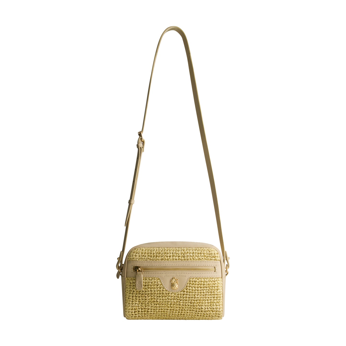 Tommy Bahama Soft Straw Camera Bag, TAN