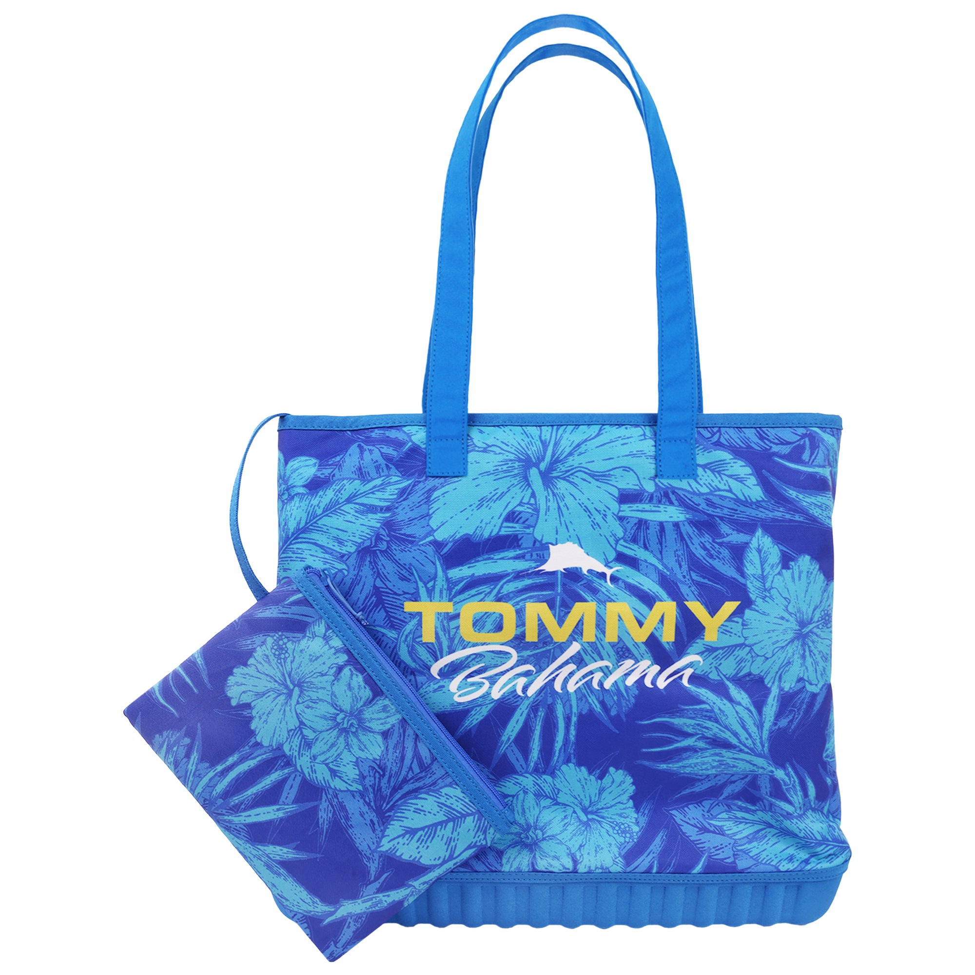 Tommy Bahama Water-Repellent Tote with Pouch – Tropical Floral Print