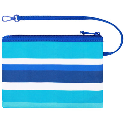 Tommy Bahama Water-Repellent Tote with Pouch – Ocean Stripe Print