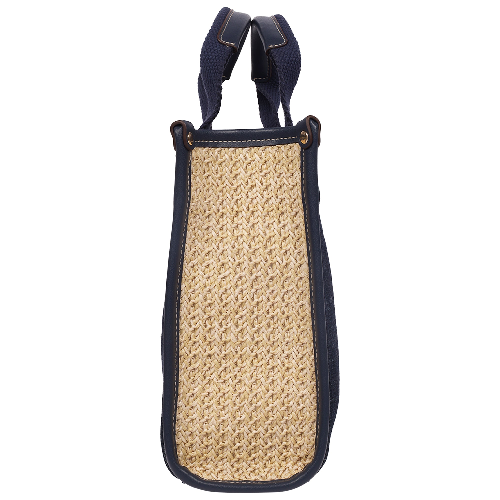 Tommy Bahama Dorothy Medium Denim Tote – Embroidered Leaf Convertible Top Handle & Crossbody Bag