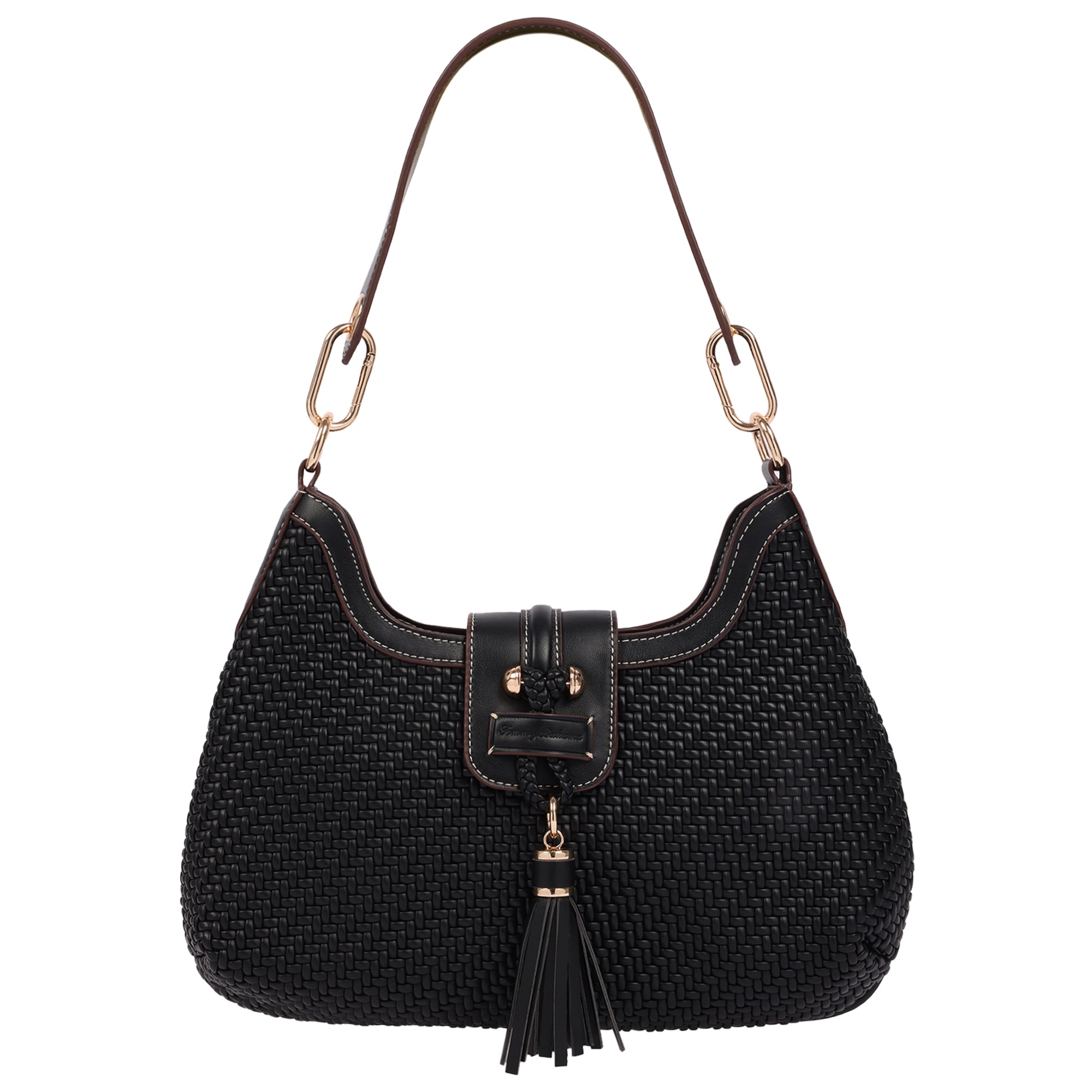 Tommy Bahama Tassel Tab Woven Hobo Shoulder Bag