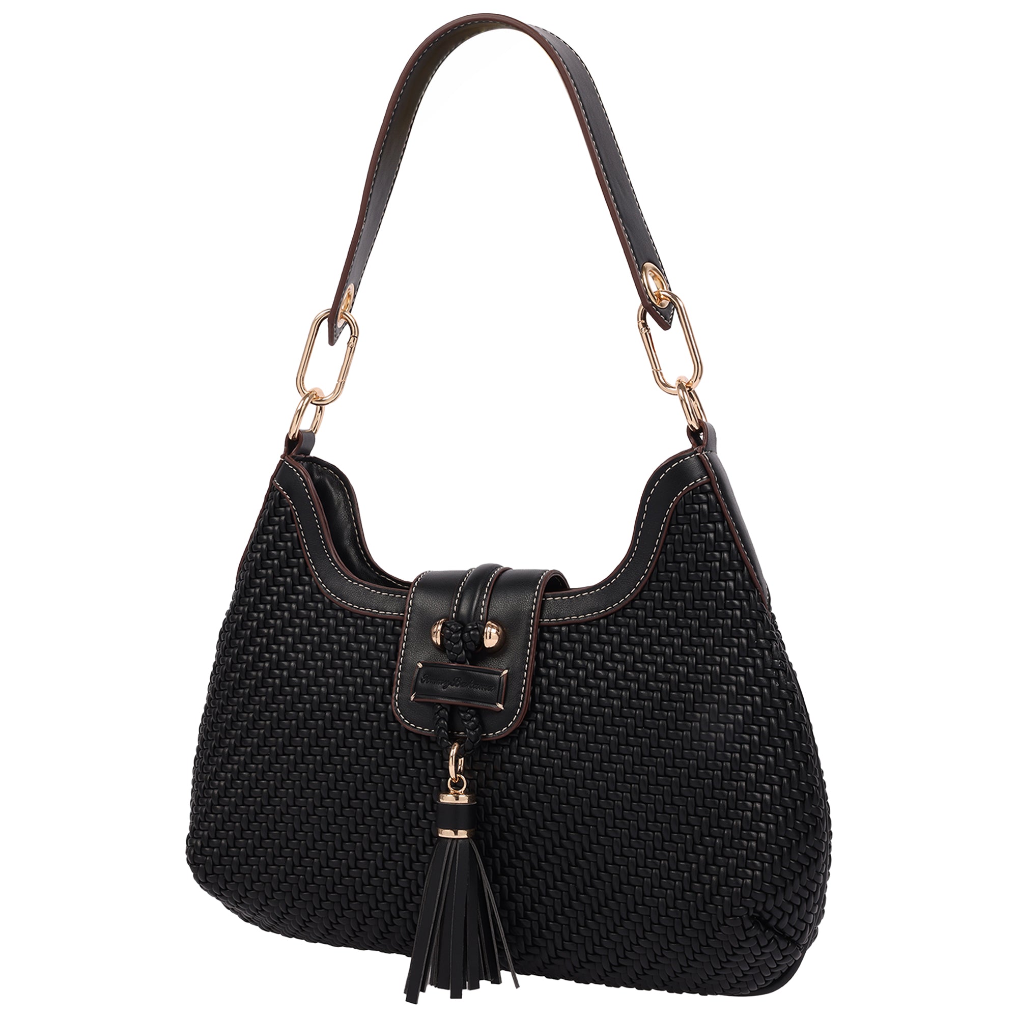 Tommy Bahama Tassel Tab Woven Hobo Shoulder Bag