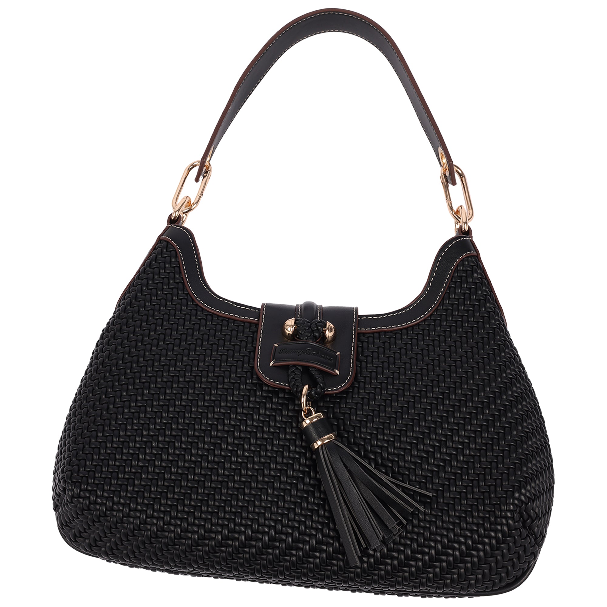 Tommy Bahama Tassel Tab Woven Hobo Shoulder Bag