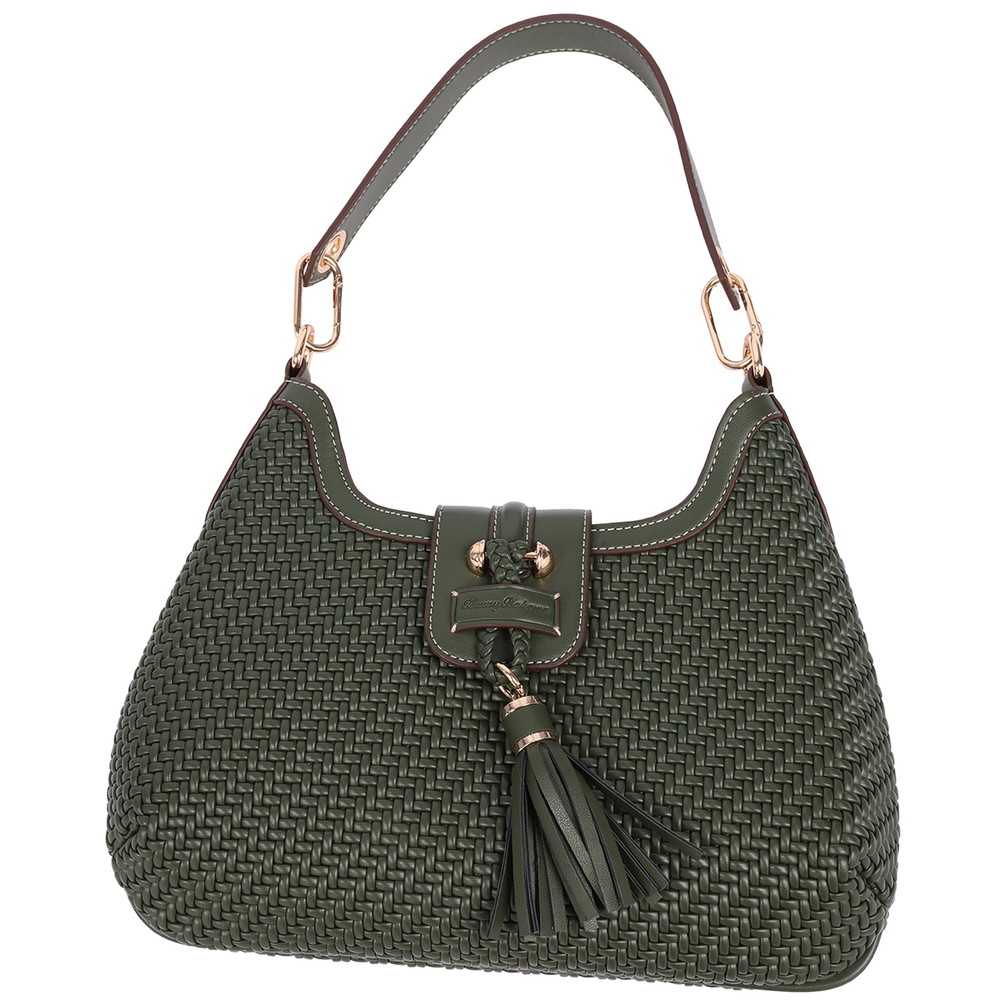 Tommy Bahama Tassel Tab Woven Hobo Shoulder Bag