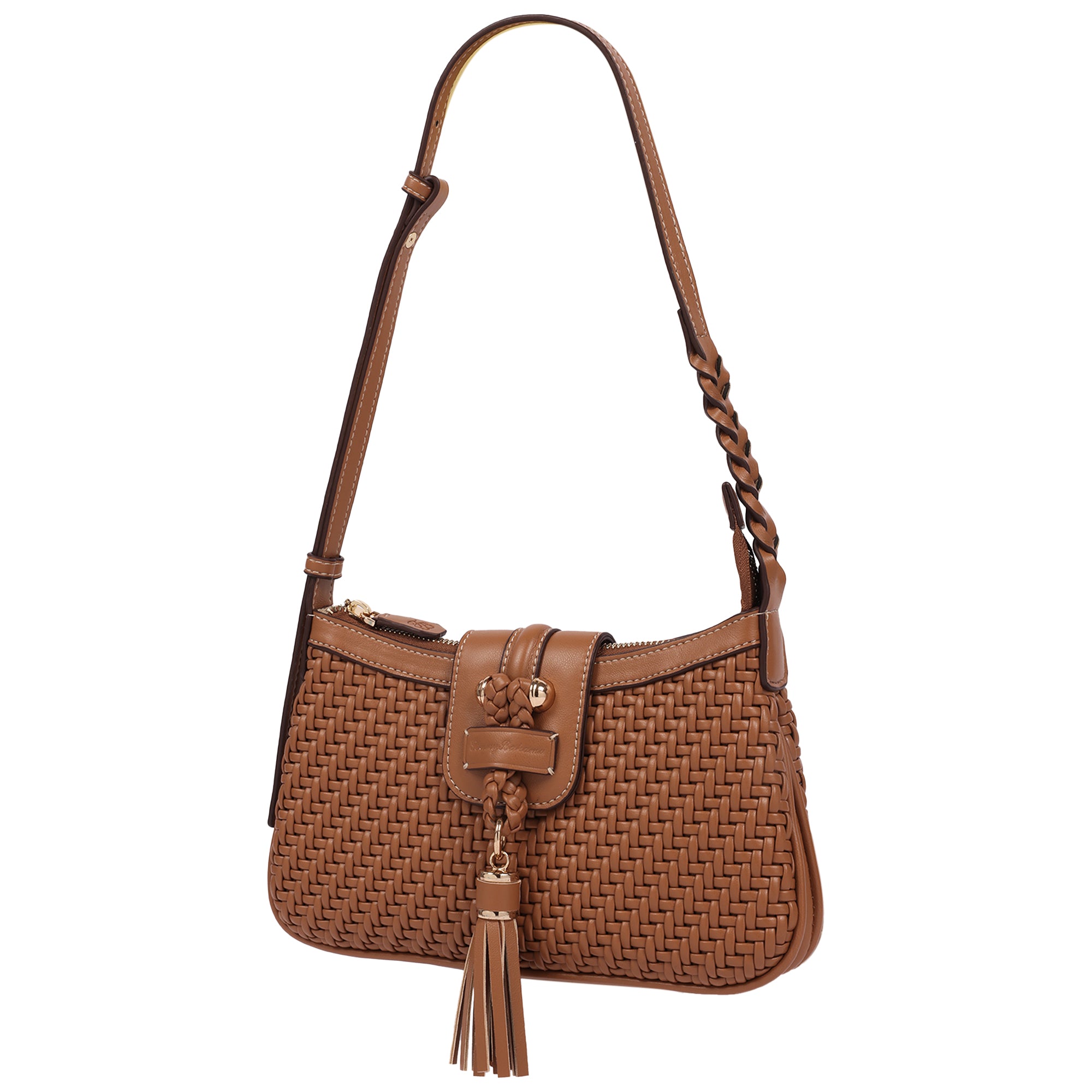 Tommy Bahama Tassel Tab Woven Shoulder Bag