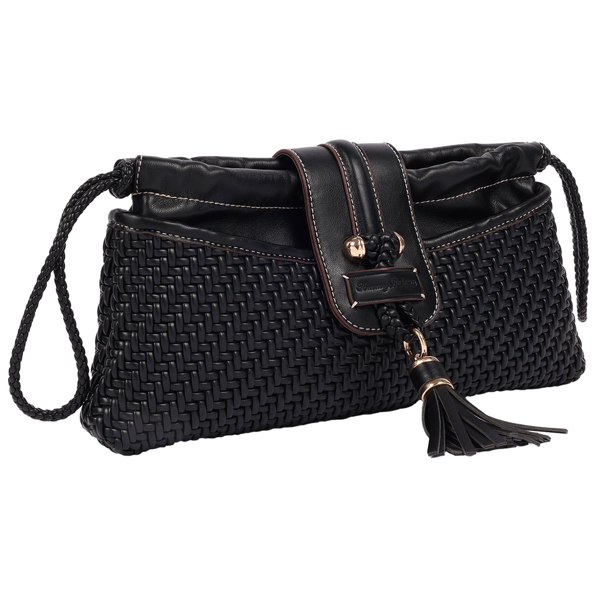 Tommy Bahama Tassel Tab Woven Clutch